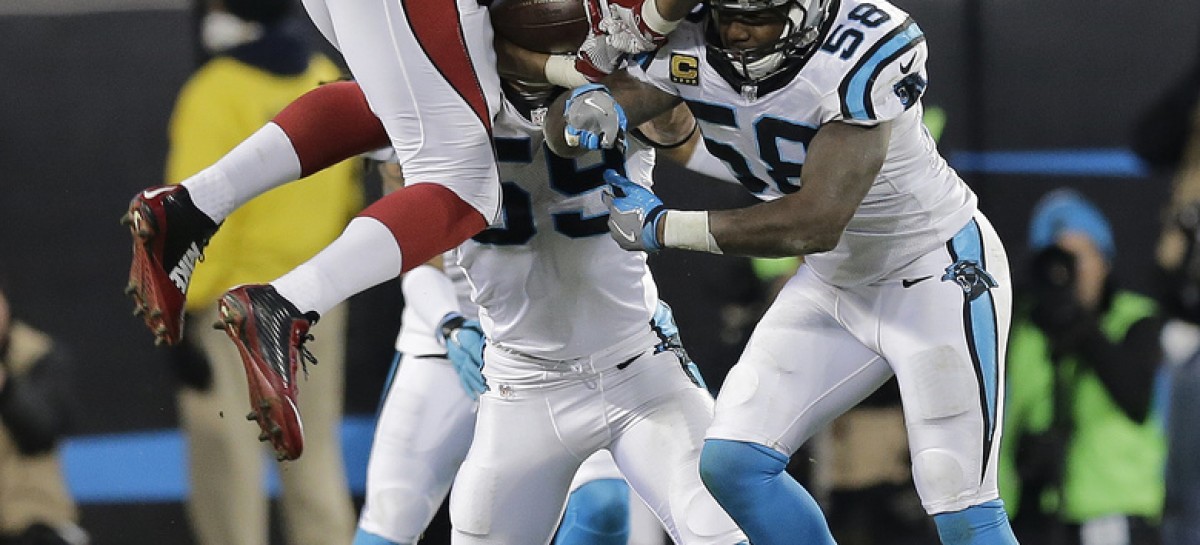 Panthers LB Davis not anxious about broken arm in Super Bowl