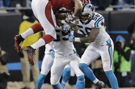 Panthers LB Davis not anxious about broken arm in Super Bowl