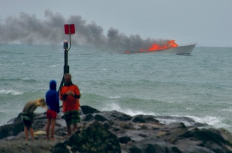 All 60 aboard New Zealand tourist boat rescued from fire