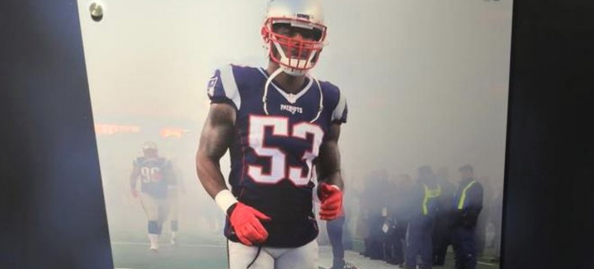 Pats LB Fleming saves woman in car fire