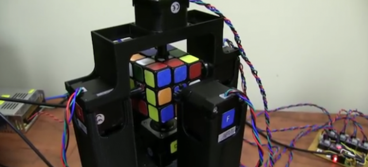 Rubik’s Cube solved in just one second, by a robot