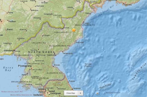 Earthquake detected in North Korea; not clear if nuke test