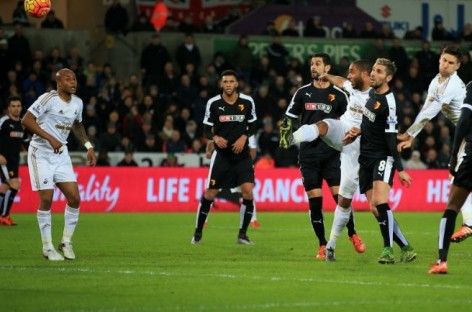 Swansea out of relegation zone after 1-0 win over Watford