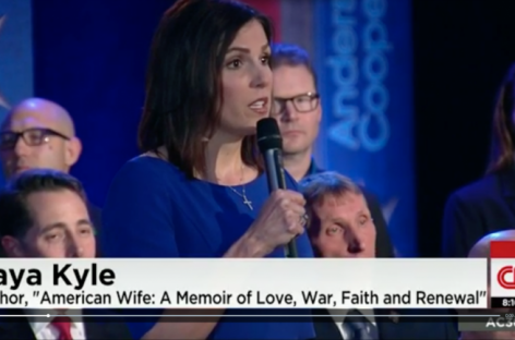 ‘American Sniper’ Widow Stands Up to Obama — During CNN’s Town Hall