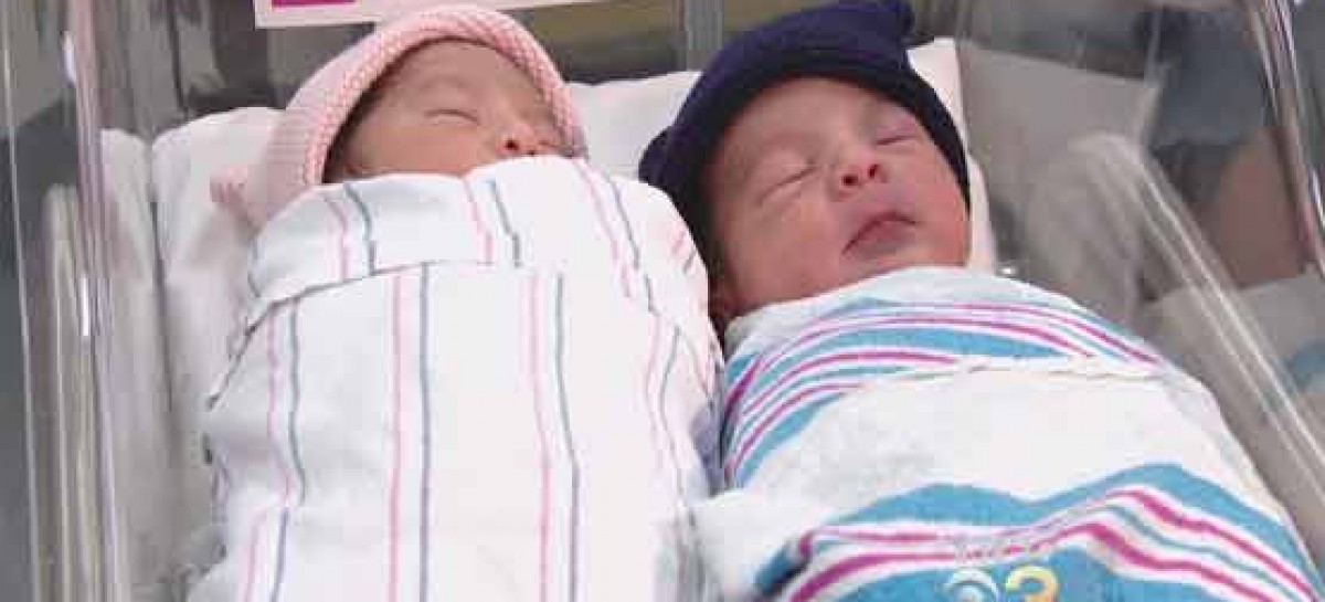 New Year’s twins born a ‘year’ apart!