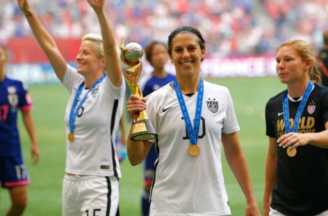 US World Cup winner Carli Lloyd gets FIFA world player award