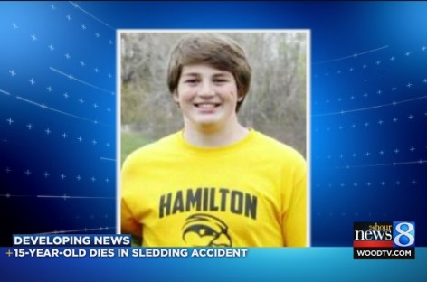 Teen dies in sled crash in western Michigan’s Allegan County