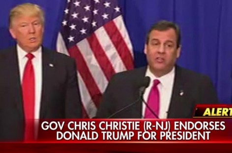 Chris Christie endorses Donald Trump