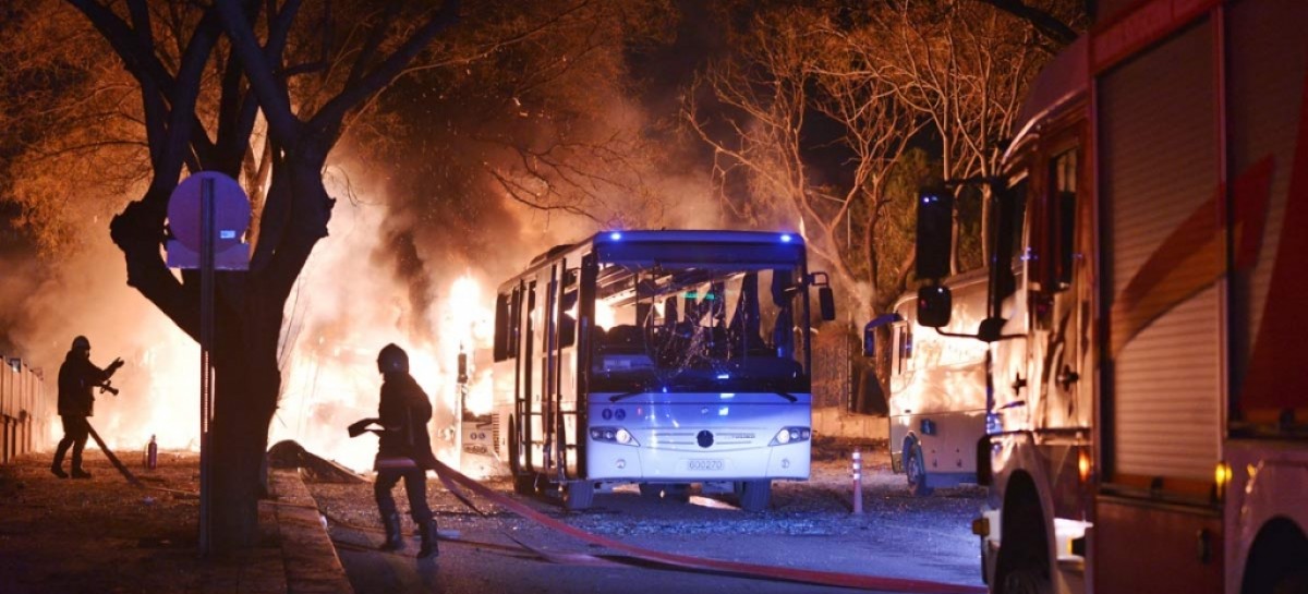 Turkey blames Kurdish rebels, Syria for Ankara attack