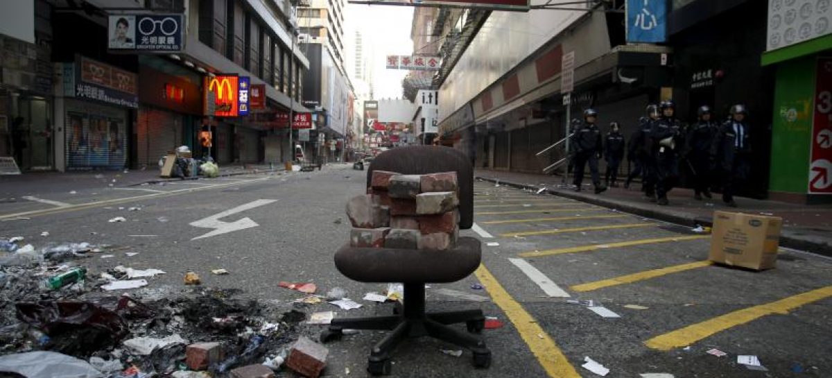 Hong Kong protesters clash with police