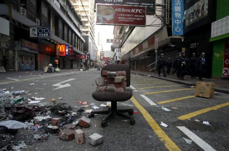 Hong Kong protesters clash with police