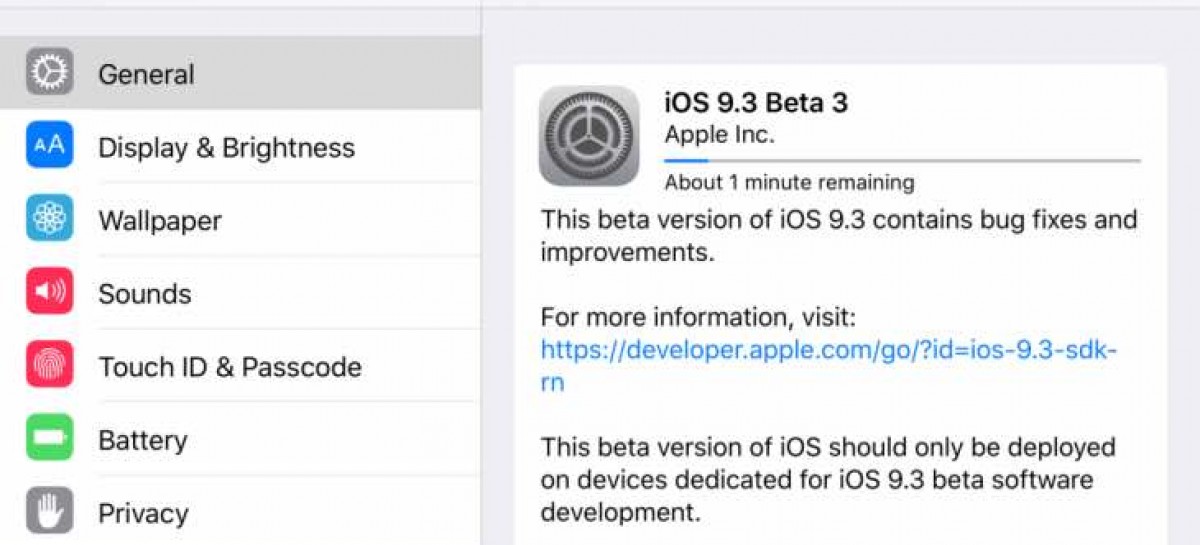 IOS 9.3 Beta 3 Now Available In Public Beta