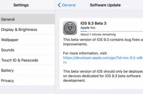 IOS 9.3 Beta 3 Now Available In Public Beta