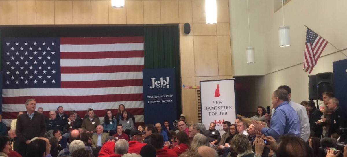 In Bedford, Jeb Bush Touts Experience, Jabs at Trump