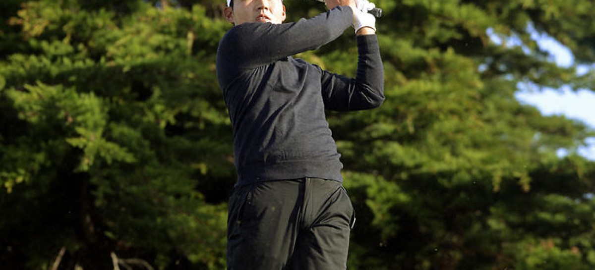 Sung Kang sets course record to share lead at Pebble Beach