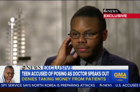 Florida teen arrested, charged with impersonating doctor