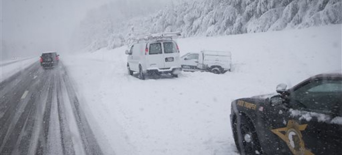 New England sees first serious snowfall of the season