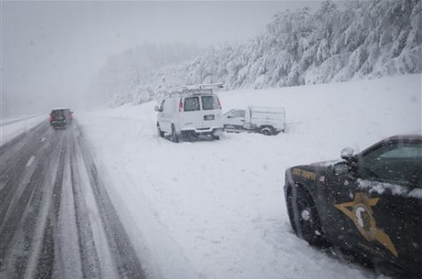 New England sees first serious snowfall of the season