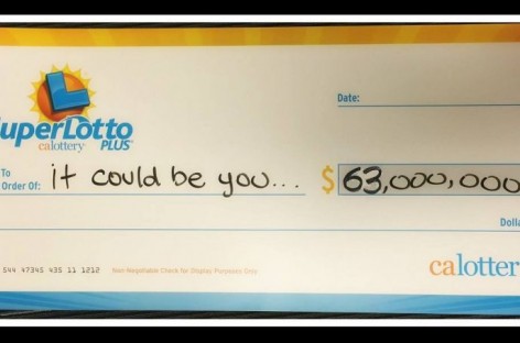 Only hours left for victor to claim $63 million California lotto prize