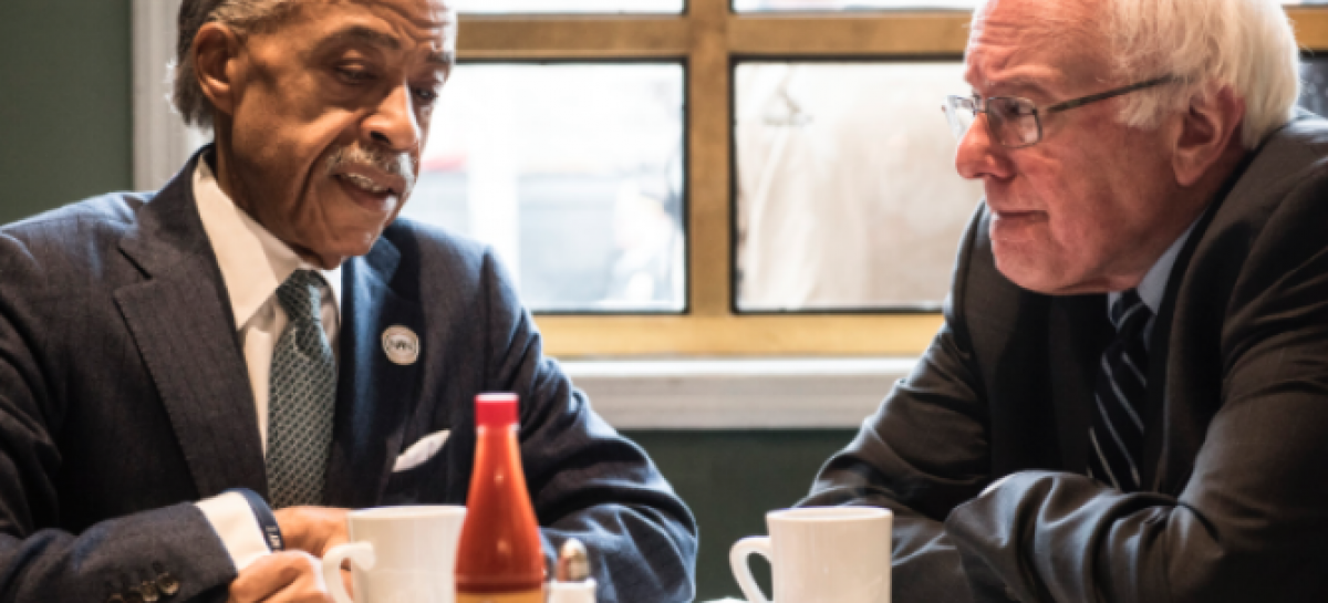 Sanders, Sharpton Meet at Harlem Restaurant