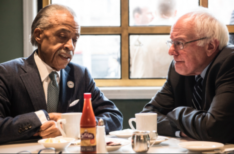 Sanders, Sharpton Meet at Harlem Restaurant