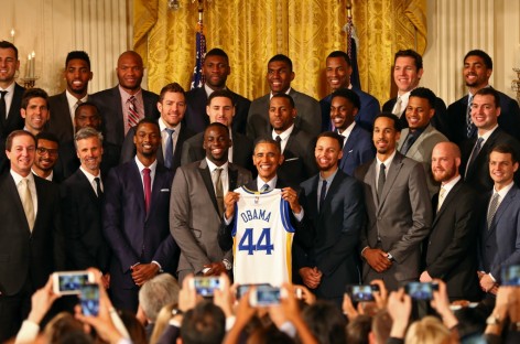 Obama salutes NBA champs at White House