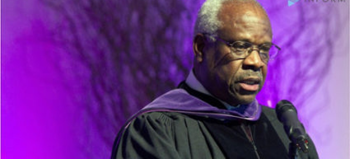 Justice Thomas asks questions in court, 1st time in 10 years