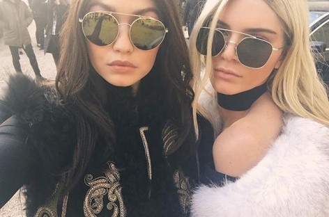 Kendall And Gigi Swap Hair Colour On The Runway At Balmain