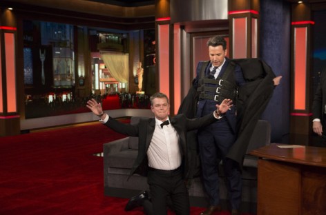 Ben Affleck hilariously smuggles Matt Damon onto Jimmy Kimmel Live!