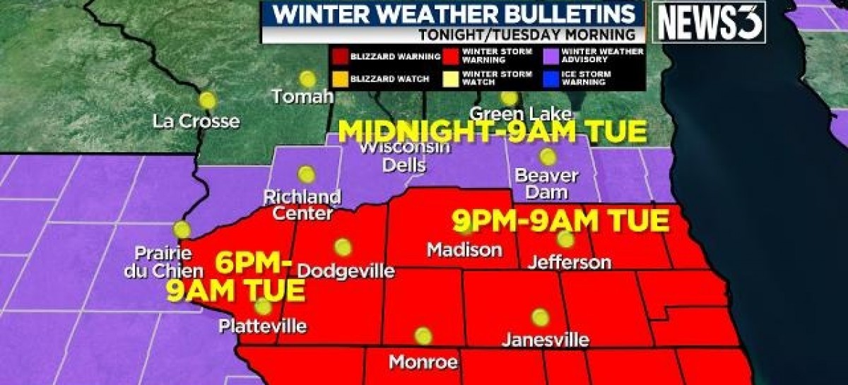 Winter Storm Could Wreak Havoc on Tuesday Commute