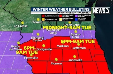 Winter Storm Could Wreak Havoc on Tuesday Commute