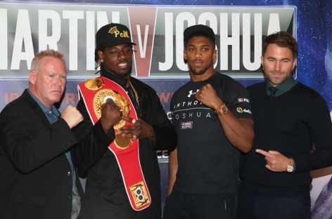 Martin 1kg heavier than Joshua for heavyweight title fight