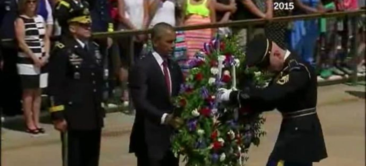 Obama marks Memorial Day at Arlington National Cemetery