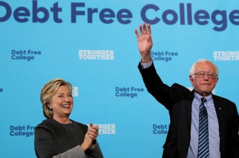 Clinton and Sanders sell young voters eying third-parties