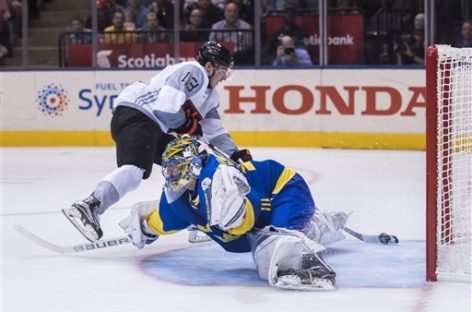 North America beats Sweden in OT, needs help to advance