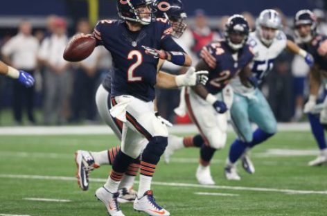 Hoyer leads way as Bears beat Lions 17-14 for 1st win