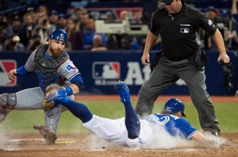 Donaldson dashes home, Blue Jays beat Rangers to win ALDS