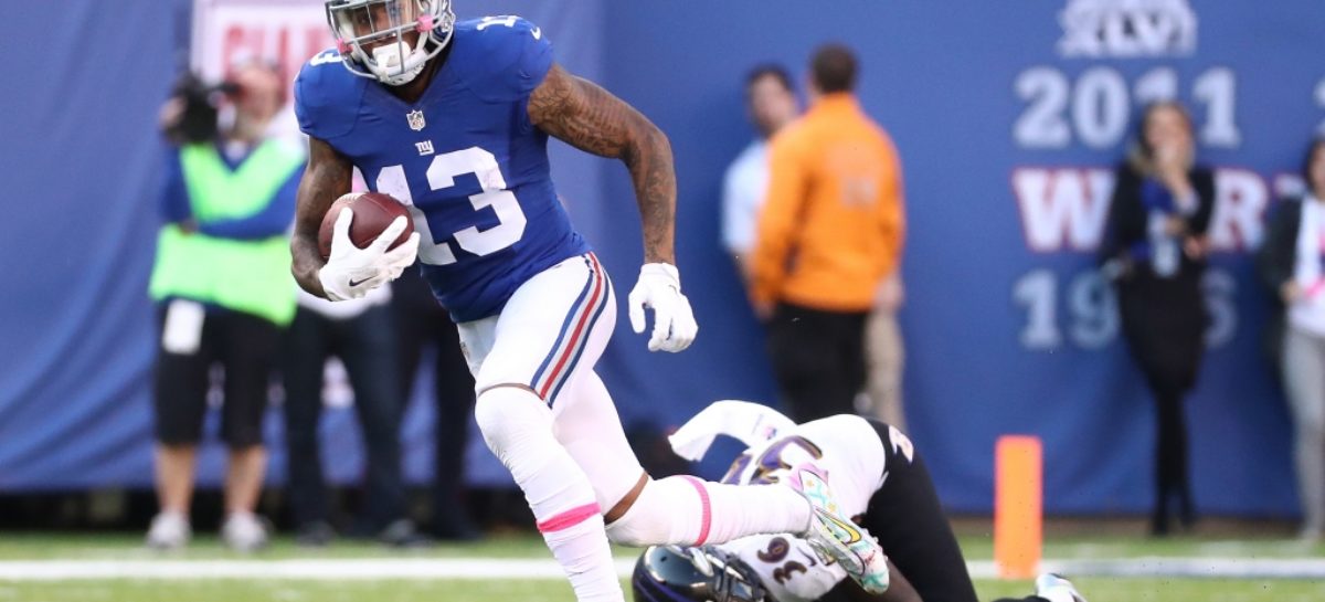 Beckham’s career day, late 66-yard TD lead Giants