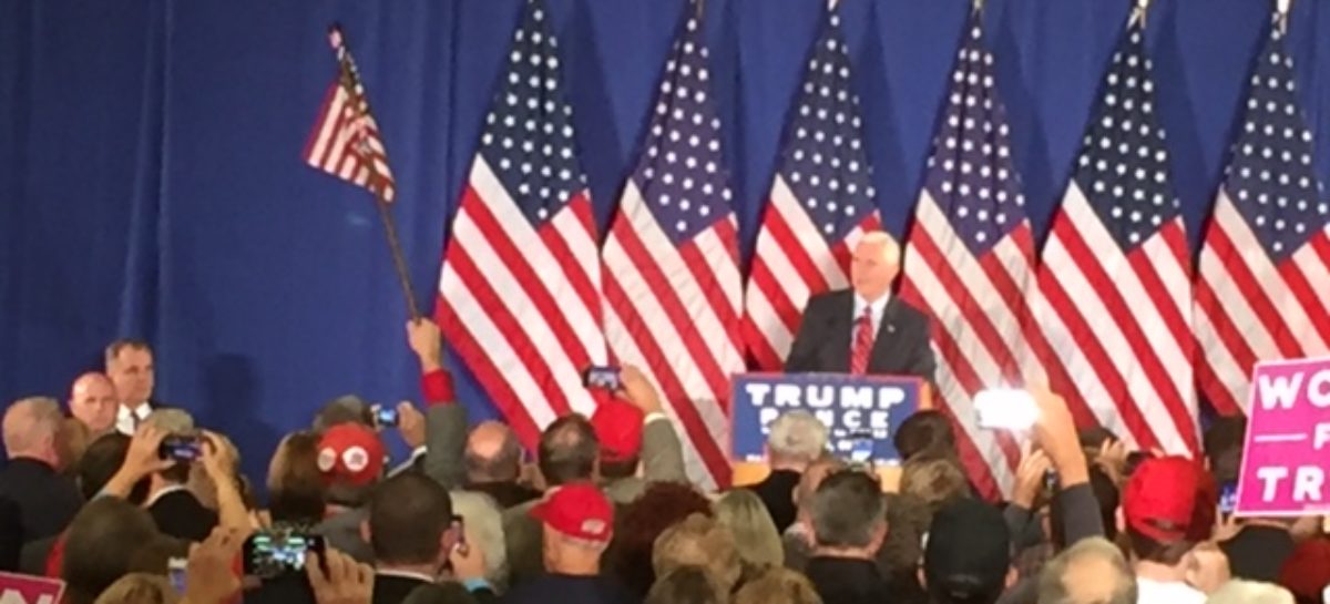 GOP vice presidential candidate Mike Pence holds rally at Ashland University