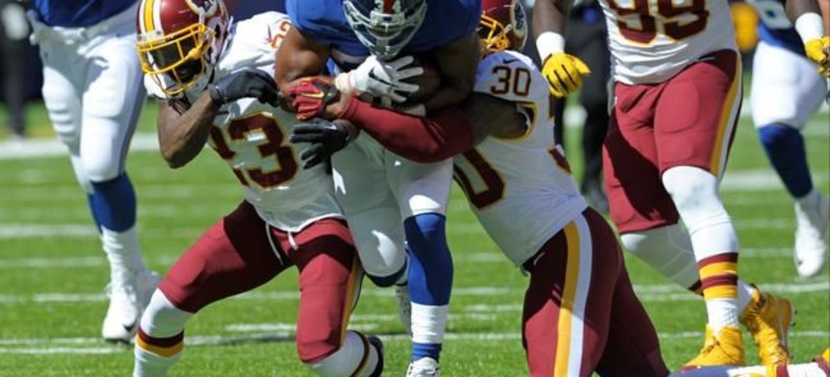 Hopkins’ 5th field goal gives Redskins 29-27 win over Giants