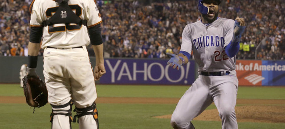 Cubs explode for 4-run 9th to finish off Giants