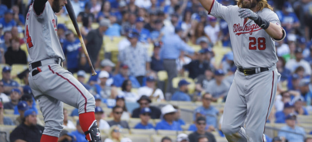 Nationals 5, Dodgers 2: Lobaton unlikely hero with three-run homer