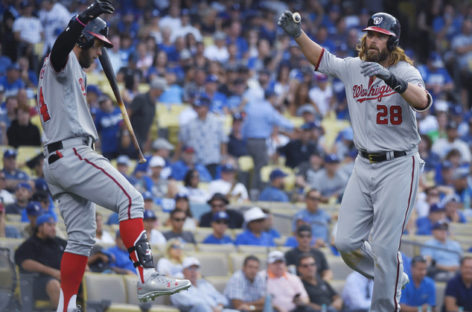 Nationals 5, Dodgers 2: Lobaton unlikely hero with three-run homer