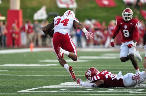 No. 10 Nebraska hangs on for 27-22 victory at Indiana