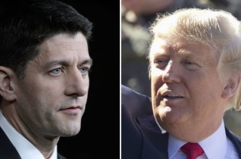 Ryan plugs GOP campaign agenda, but no mention of Trump