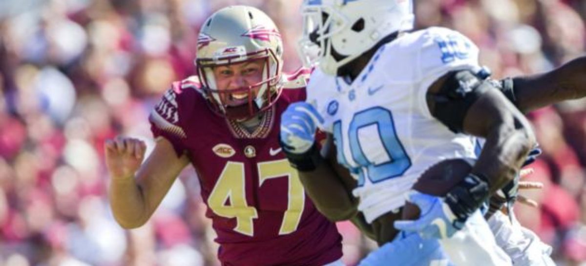 UNC kicker Nick Weiler does tomahawk chop after winning field goal