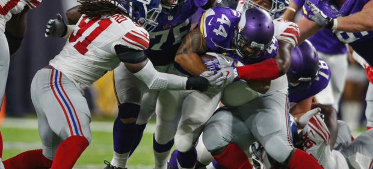 Vikings Frustrate Beckham, Giants While Getting to 4-0