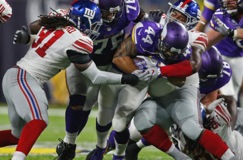 Vikings Frustrate Beckham, Giants While Getting to 4-0