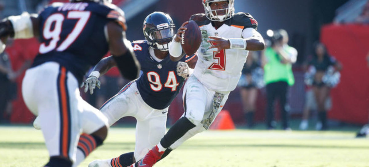 Bears’ Unrein to miss game at Tampa Bay with back injury