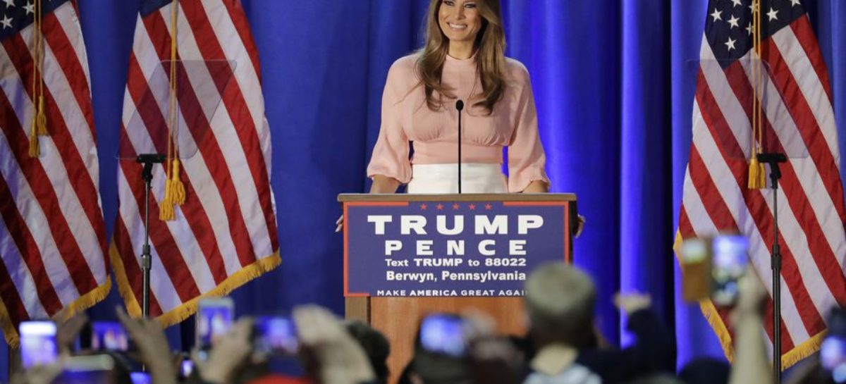 Melania Trump hits the campaign trail for first solo event